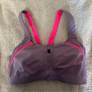 Victoria Secret Sport 34DD Incredible Knockout Ultra Max Zip Front Sports Bra
